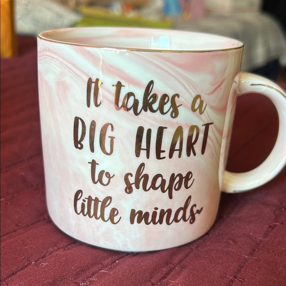 Other - Marble Pink Motivational Mug! Teachers Gifts 🎁 Comes with box!